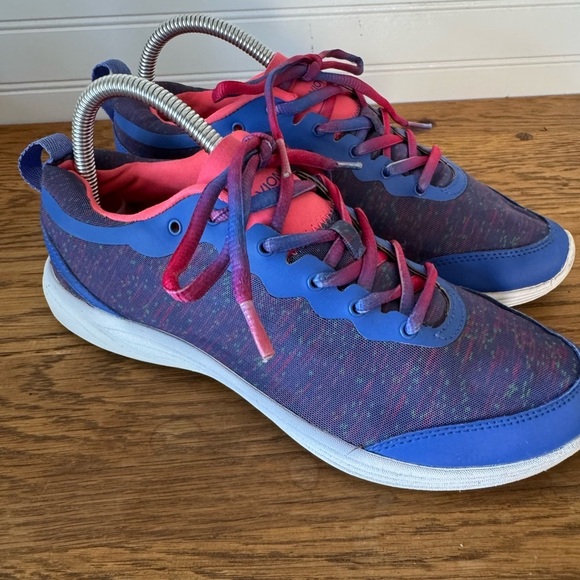 Vionic 335 FYN Lace Up Athletic Lace Up Shoe Womens Size 8.5 Blue Pink White - Picture 2 of 9